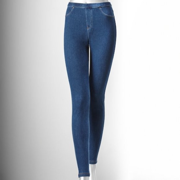 Vera Wang Denim Stretch Leggings Long 